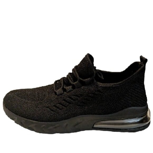 BM Collection Women's Black Mesh Comfort Lace Up Sneakers Size 8 New w/out Box - Picture 5 of 7